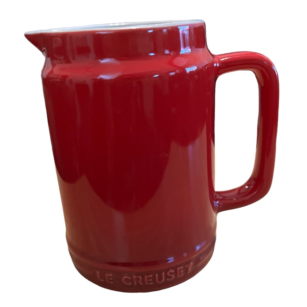 NWT Le Creuset Stoneware Sauce Jar - Cerise - Picture 2 of 6